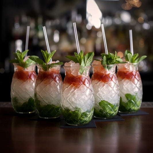 Pineapple Glasses  - Pack of 6pcs